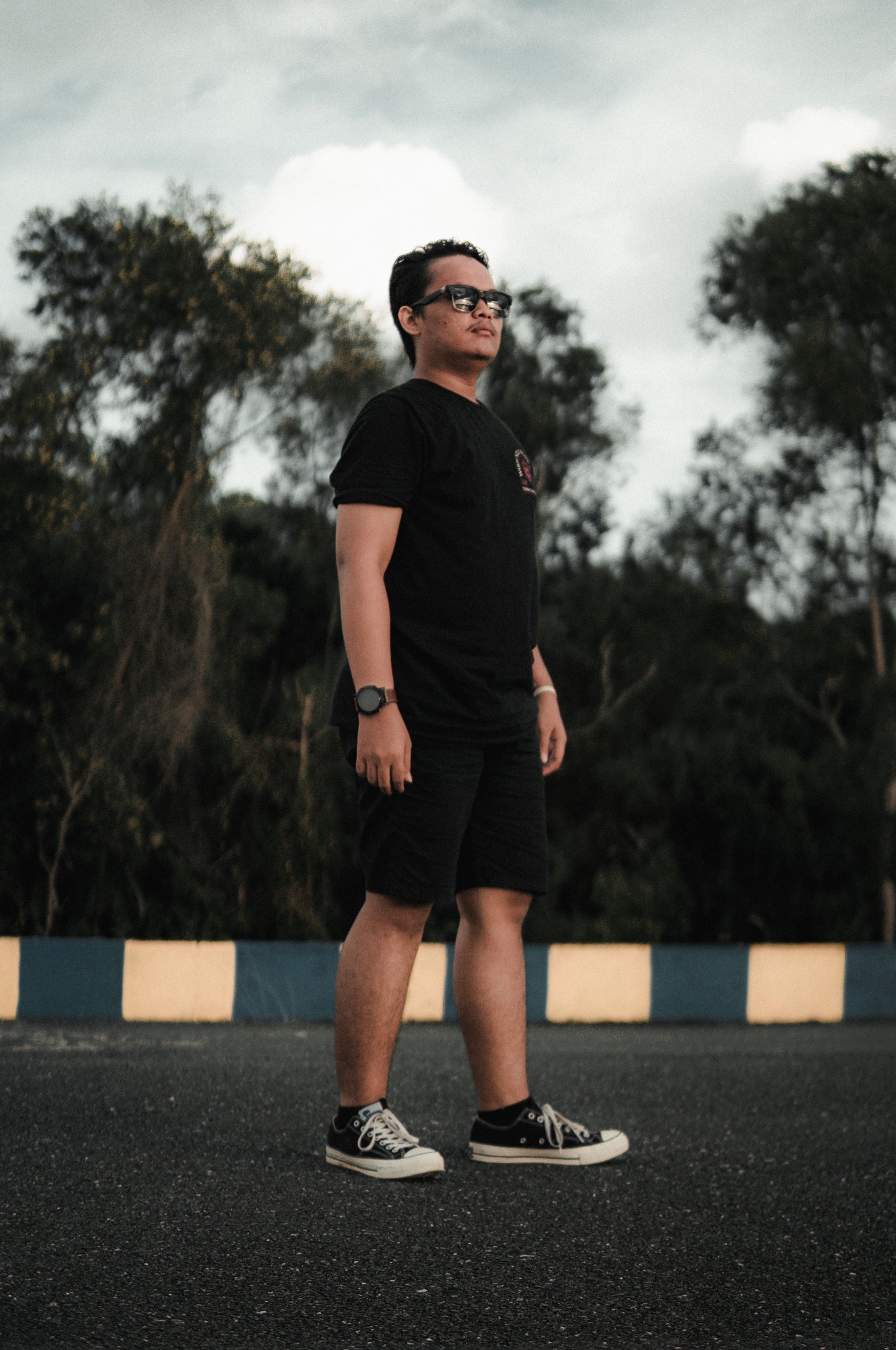 Desi Aura Black Streetwear Shorts