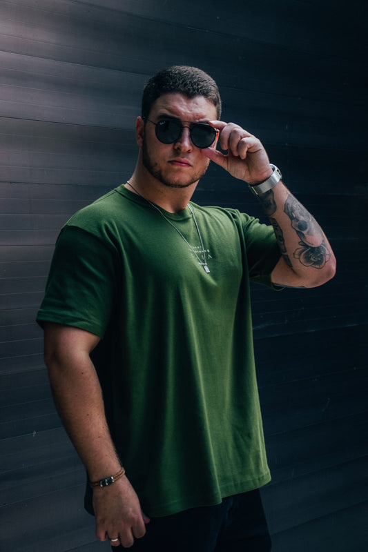 Desi Aura Brown Mineral Washed Tee